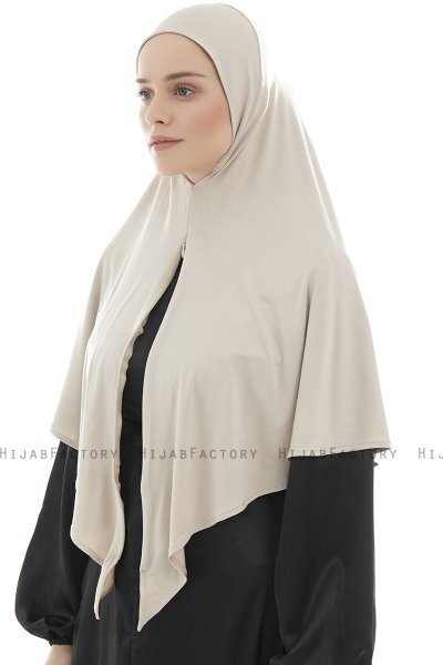 Ajda - Hijab Zip Taupe Clair