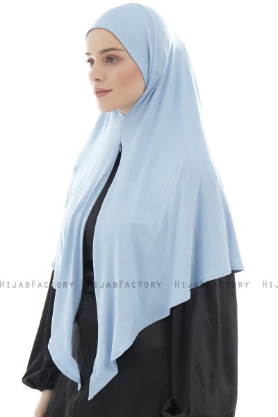 Ajda - Hijab Zip Bleu Clair