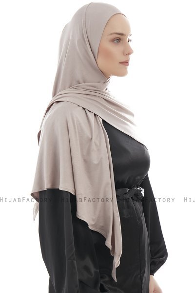 Ajda - Hijab Zip Gris Pierre