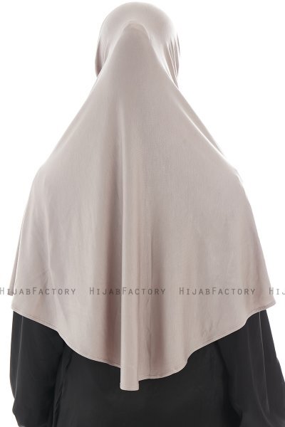 Ajda - Hijab Zip Gris Pierre