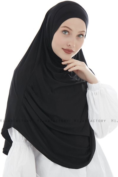 Roxelana - Hijab Al Amira Noir Longue