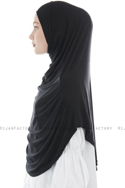 Roxelana - Hijab Al Amira Noir Longue