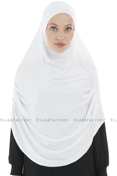 Roxelana - Hijab Al Amira Blanc Longue