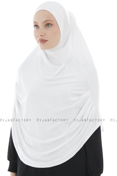 Roxelana - Hijab Al Amira Blanc Longue