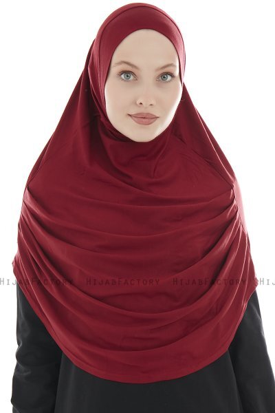Roxelana - Hijab Al Amira Bordeaux Longue