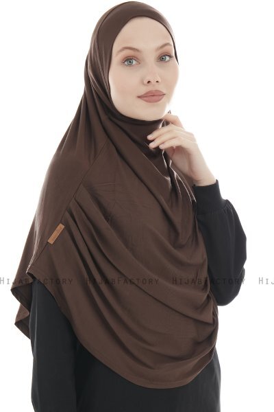 Roxelana - Hijab Al Amira Marron Longue