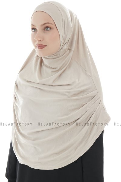 Roxelana - Hijab Al Amira Taupe Clair Longue