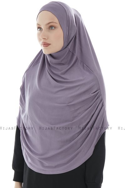 Roxelana - Hijab Al Amira Violet Foncé Longue