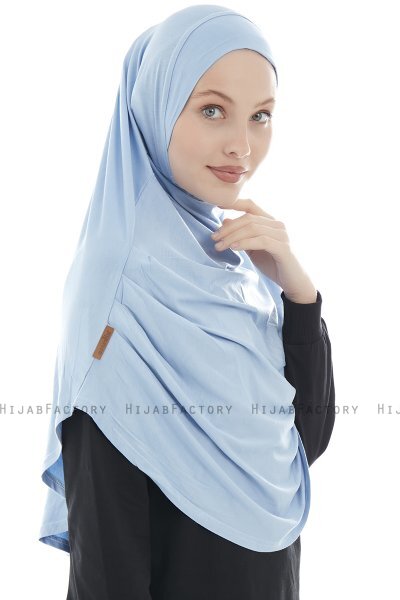 Roxelana - Hijab Al Amira Bleu Clair Longue
