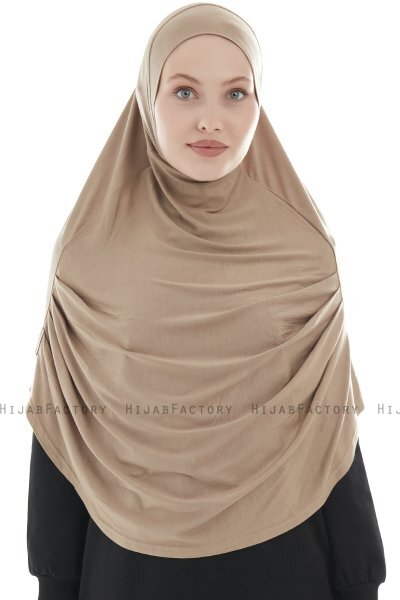 Roxelana - Hijab Al Amira Marron Clair Longue