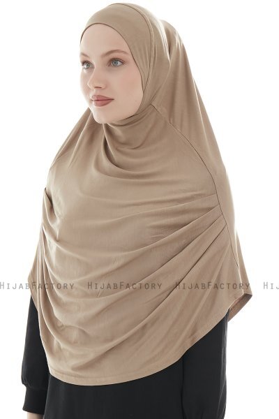 Roxelana - Hijab Al Amira Marron Clair Longue