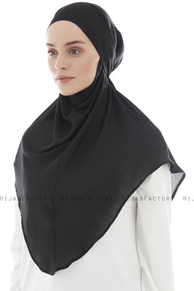 Ebrar - Hijab Al Amira Crepe Chiffon Noir
