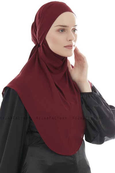 Ebrar - Hijab Al Amira Crepe Chiffon Bordeaux
