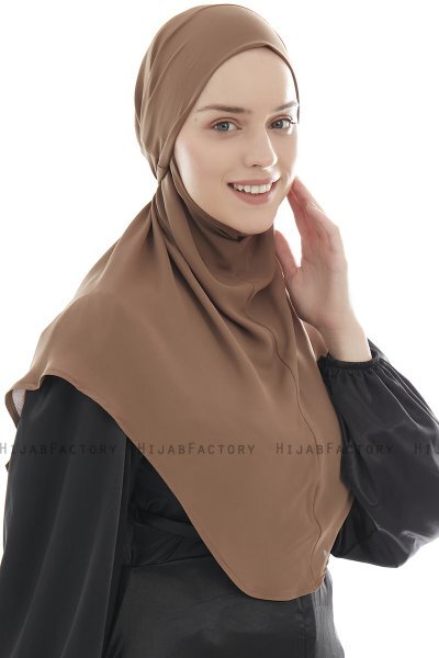 Ebrar - Hijab Al Amira Crepe Chiffon Marron