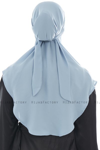 Ebrar - Hijab Al Amira Crepe Chiffon Bleu Clair
