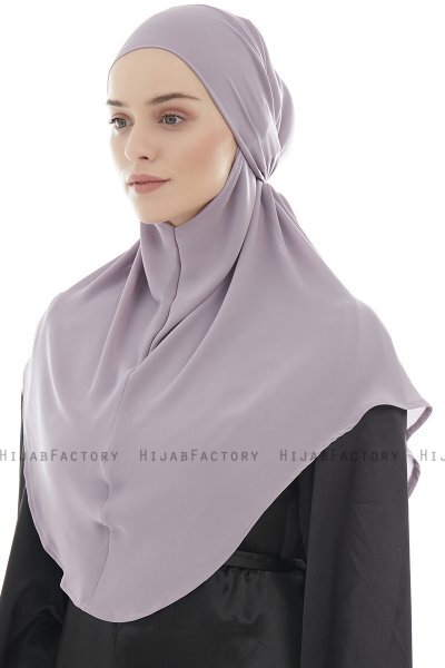 Ebrar - Hijab Al Amira Crepe Chiffon Gris Pierre