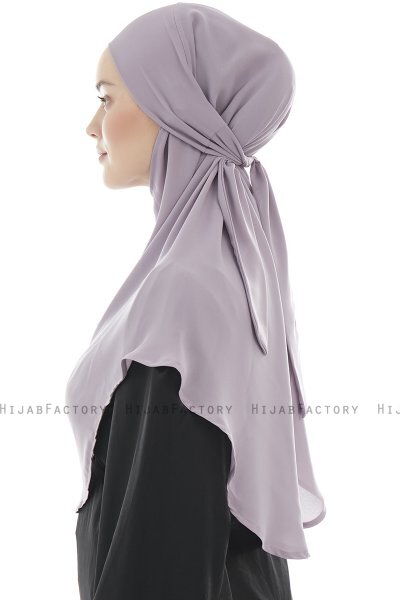 Ebrar - Hijab Al Amira Crepe Chiffon Gris Pierre