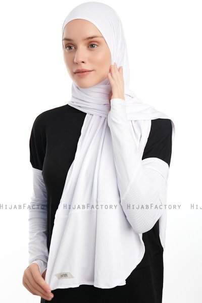 Azize - Pro Scarf Sport Hijab Set Blanc
