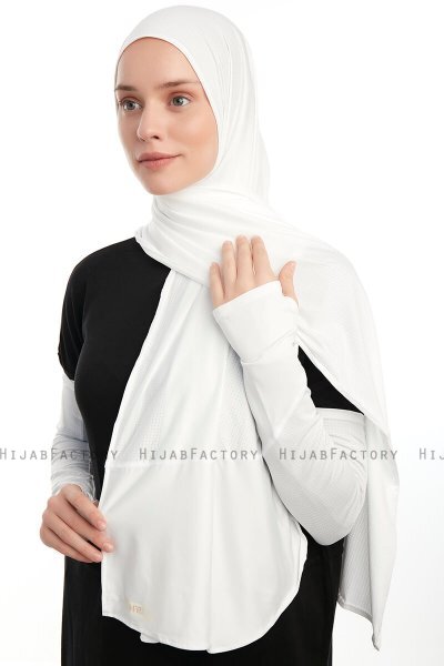 Azize - Pro Scarf Sport Hijab Set Crème