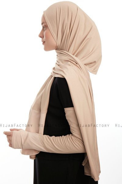 Azize - Pro Scarf Sport Hijab Set Taupe Clair