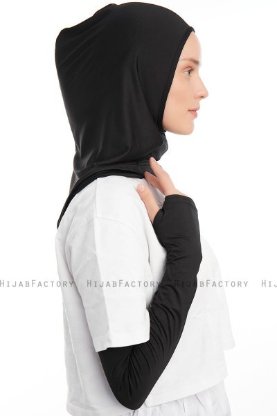 Bayda - Pro Sport Hijab Set Noir