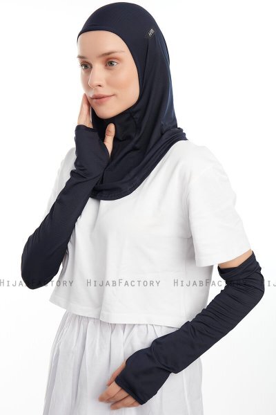 Bayda - Pro Sport Hijab Set Bleu Marin