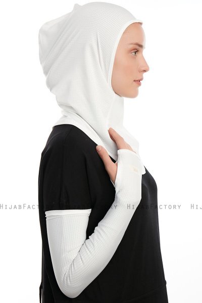 Bayda - Pro Sport Hijab Set Crème