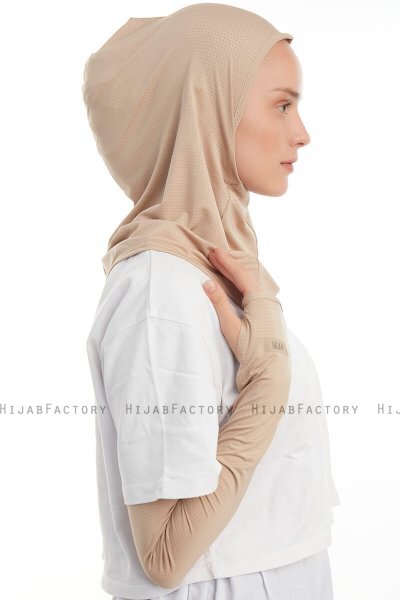 Bayda - Pro Sport Hijab Set Taupe Clair