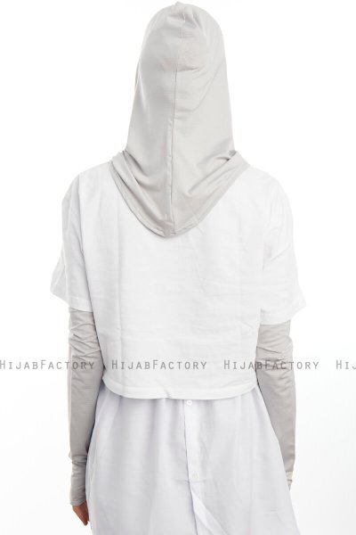 Bayda - Pro Sport Hijab Set Gris Clair