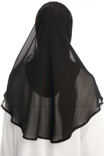 Eylem - Hijab Chiffon One Piece Noir