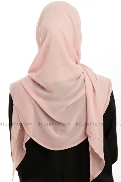 Eylem - Hijab Chiffon One Piece Vieux Rose