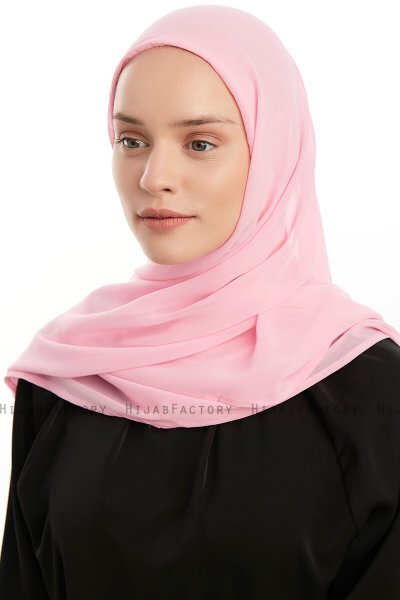 Eylem - Hijab Chiffon One Piece Rose