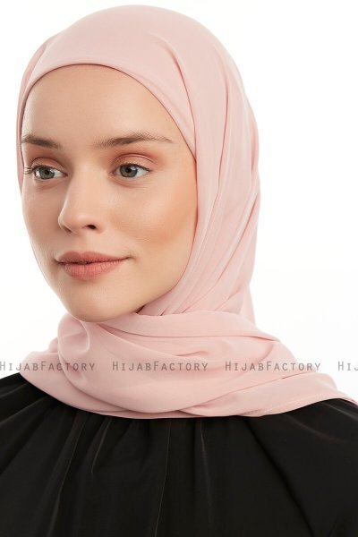 Sahar - Hijab Chiffon One Piece Vieux Rose