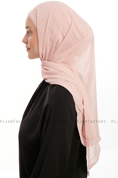 Sahar - Hijab Chiffon One Piece Vieux Rose