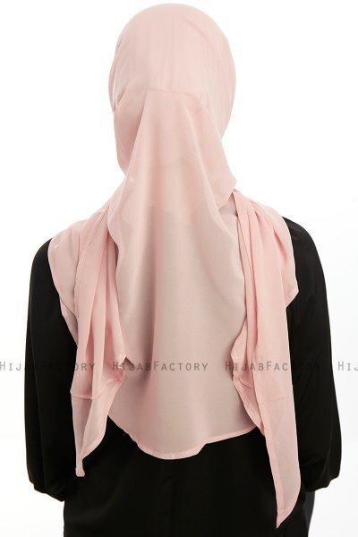 Sahar - Hijab Chiffon One Piece Vieux Rose
