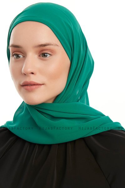 Sahar - Hijab Chiffon One Piece Emerald