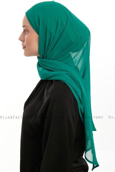Sahar - Hijab Chiffon One Piece Emerald