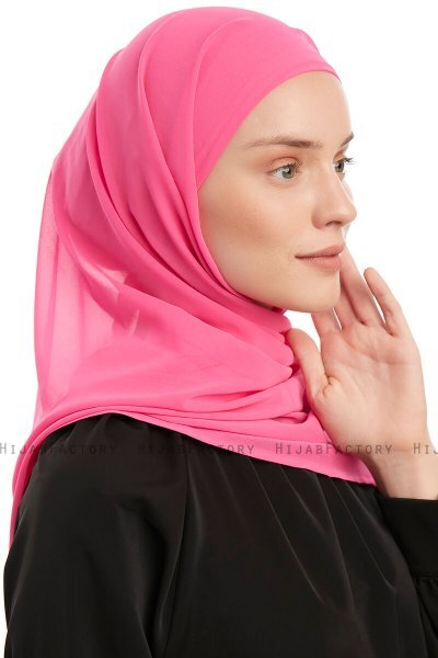 Sahar - Hijab Chiffon One Piece Fuchsia