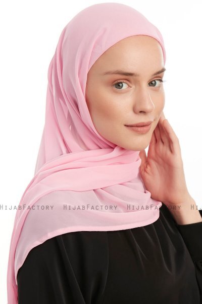 Sahar - Hijab Chiffon One Piece Rose