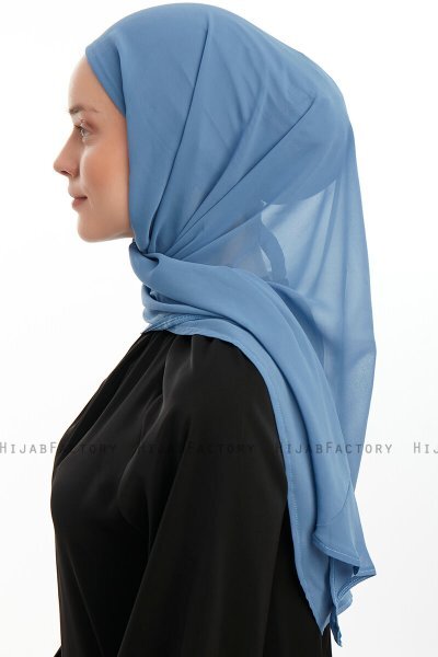 Sahar - Hijab Chiffon One Piece Denim