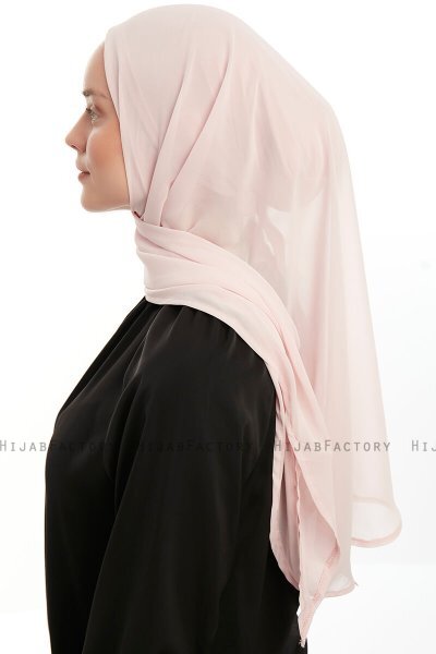 Sahar - Hijab Chiffon One Piece Poudre