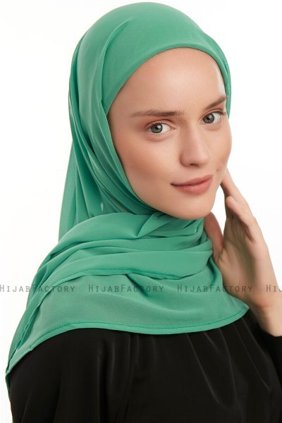 Sahar - Hijab Chiffon One Piece Emerald