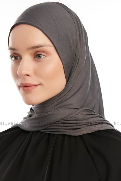 Vesile - Hijab One-Piece Gris Foncé