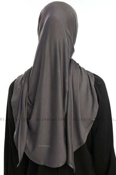 Vesile - Hijab One-Piece Gris Foncé