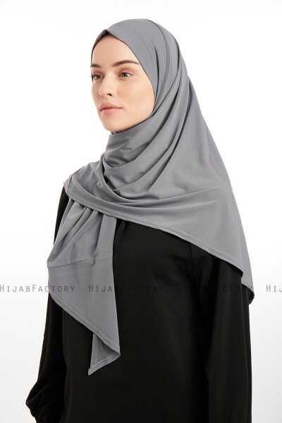 Nermin - Sandy Scarfs Hijab Gris Foncé