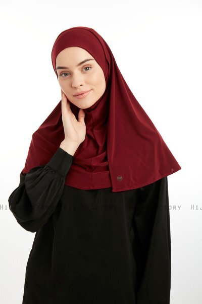 Ilay - Sandy Turban Hijab Bordeaux