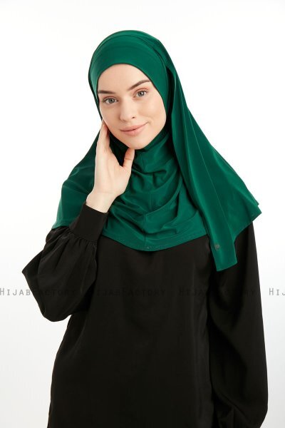 Ilay - Sandy Turban Hijab Vert Foncé