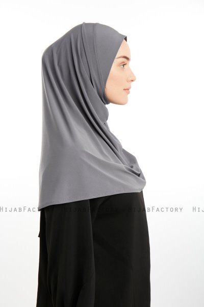 Ilay - Sandy Turban Hijab Gris Foncé
