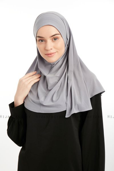 Ilay - Sandy Turban Hijab Gris Clair