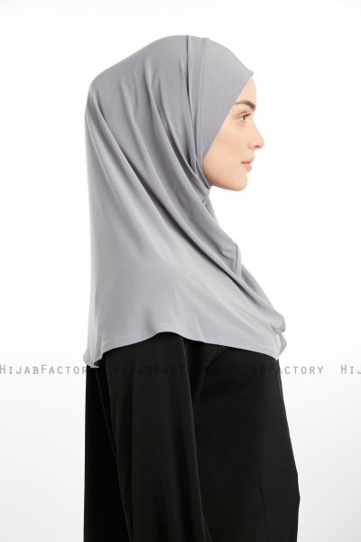 Ilay - Sandy Turban Hijab Gris Clair